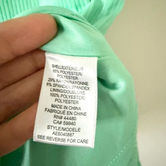 NWT AFRM Los Angeles Port Ribbed Pencil Skirt in Mint Green - Size XS - Picture 8 of 8